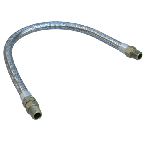 HOSE PAIR,1/2" X 36", stainless steel braided 0