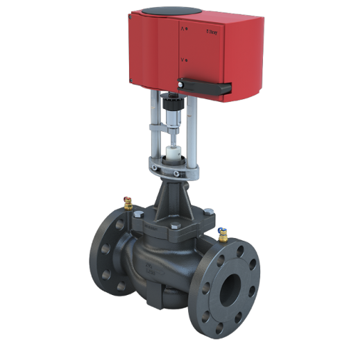 2.5" Flanged ANSI 125 | 42.21 GPM Pressure Independent Control Valve | L Cartridge | Normally Open | Linear Actuator | 24 VAC Floating;Modulating;On/Off | Fail Last | with Auxiliary Switches;Enclosed Terminal Strip;Time Out 0