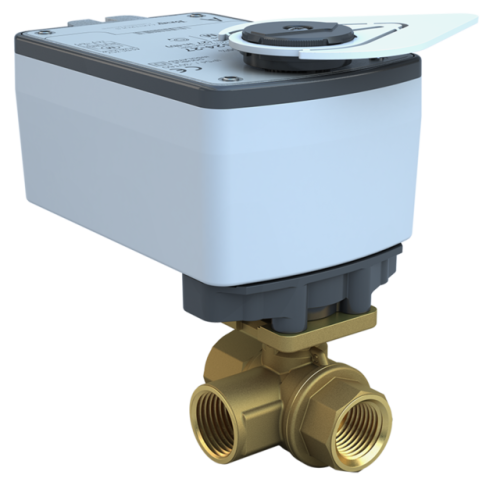 3/4 inch, ST2 Threaded Characterized ball valve, 3way, CV 4.7 | Valve actuator, 24 Vac/dc, 27 lb-in,on/off or floating, Spring Return 0