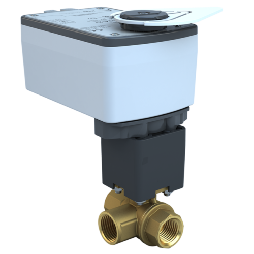 1/2 inch, ST2 Threaded Characterized ball valve, 3way, CV 12 | Valve actuator, 24 Vac/dc, 27 lb-in,modulating, Spring Return 0