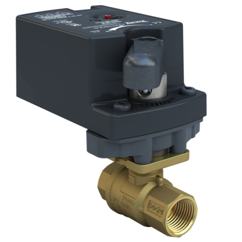 3/4 inch, ST2 Threaded Characterized ball valve, 2way, CV 4.7, Normally Open | Valve actuator, 24 Vac, 35 lb-in,on/off or floating, Non-Spring Return 0